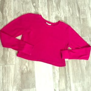 FOREVER 21 long sleeve crop top